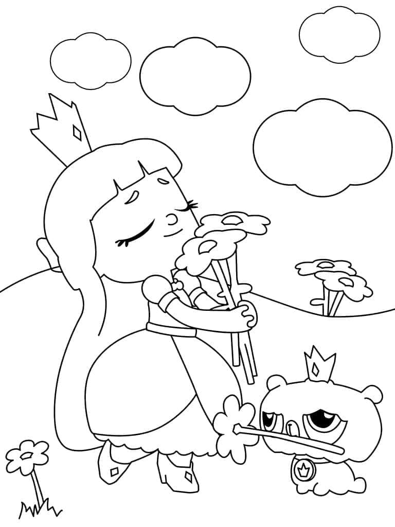 Coloriage Talia Et Le Royaume Arc-en-ciel chez les enfants