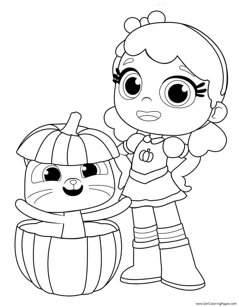 Coloriage Talia Et Le Royaume Arc-en-ciel pour enfants