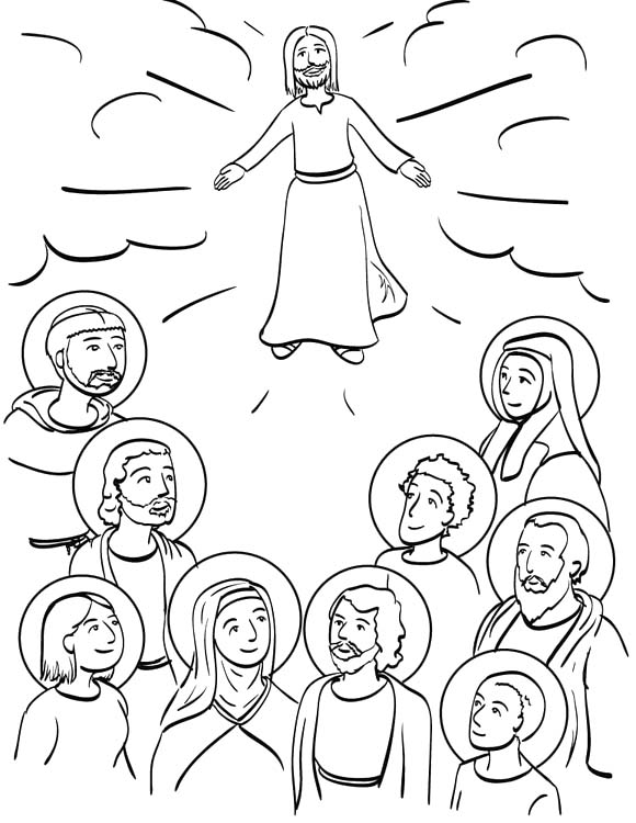 Coloriage Toussaint gratuit pour les enfants