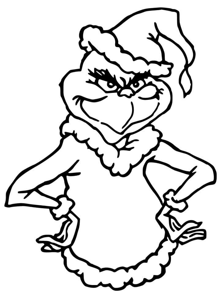 Bojanke Besplatna slika Grinch za ispis