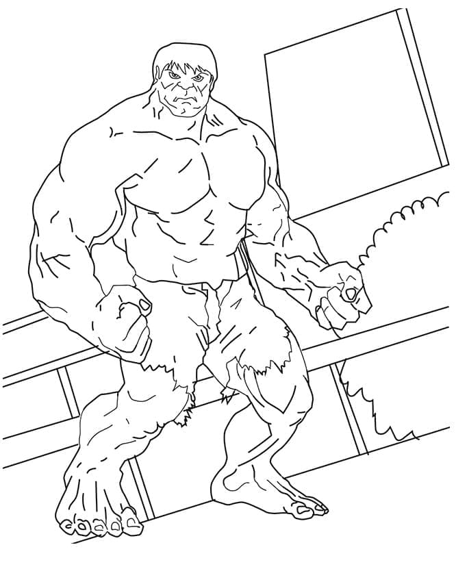 Bojanke Crtež Hulk
