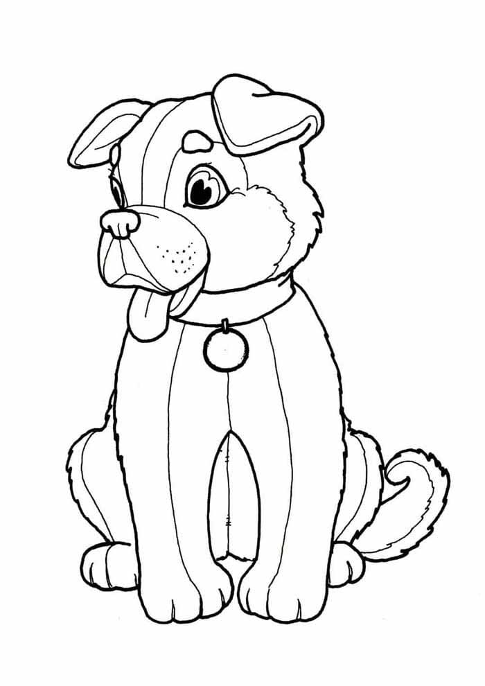 Dobar Pas coloring page