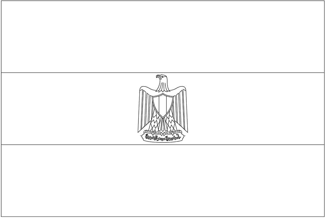 Bojanke Egypt Zastava za ispis