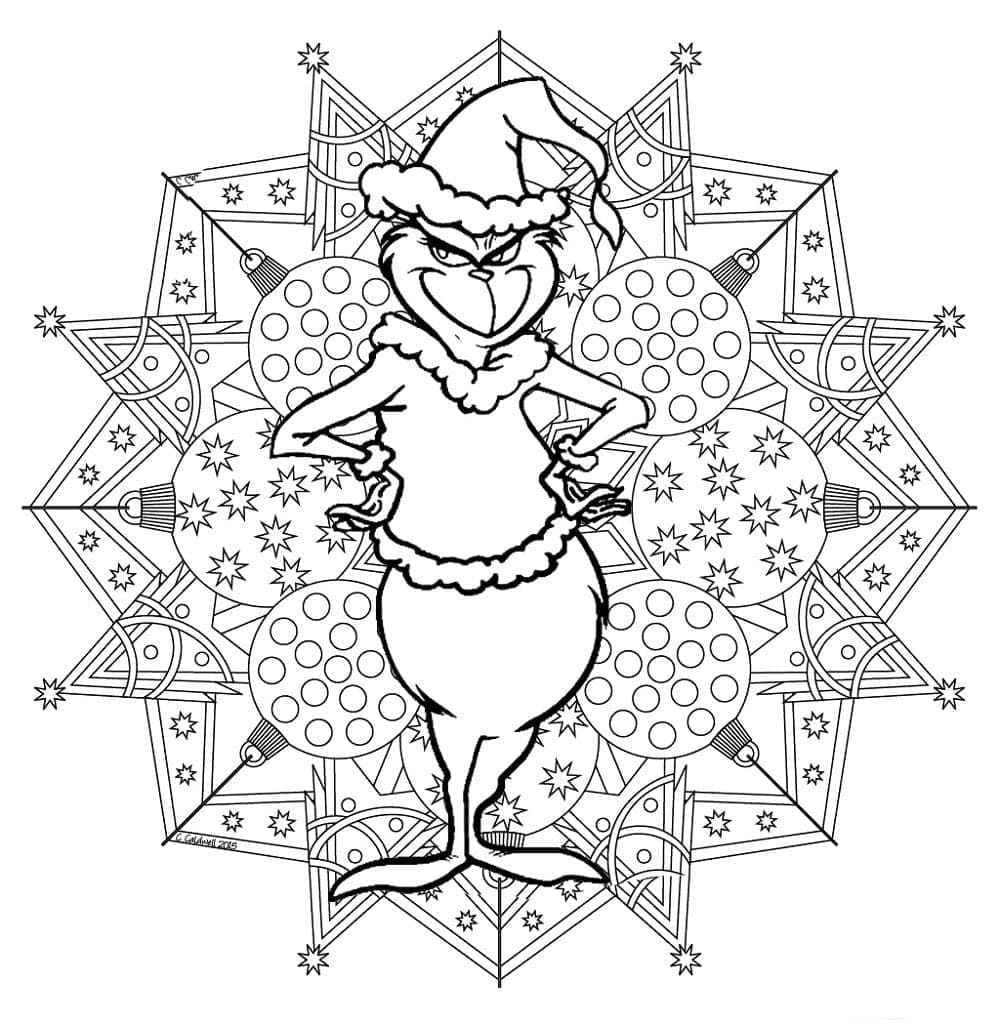 Bojanke Grinch Mandala