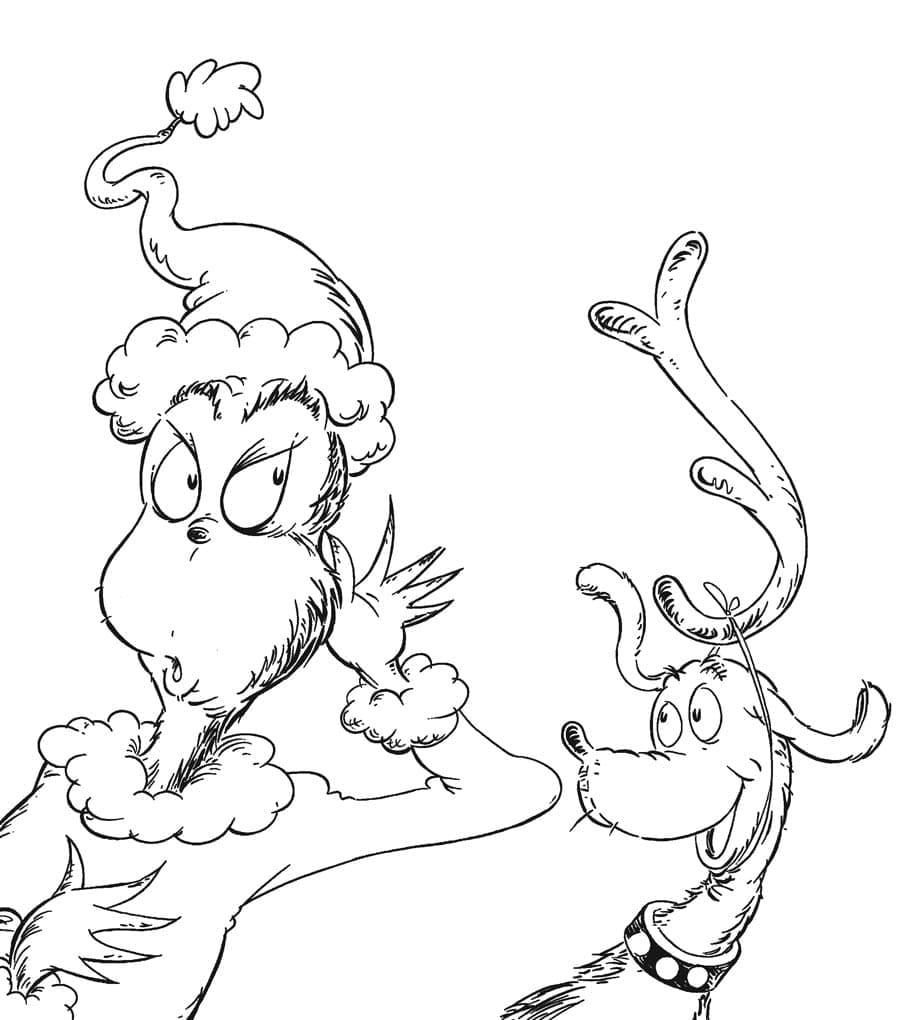 Bojanke Grinch i Max za ispis