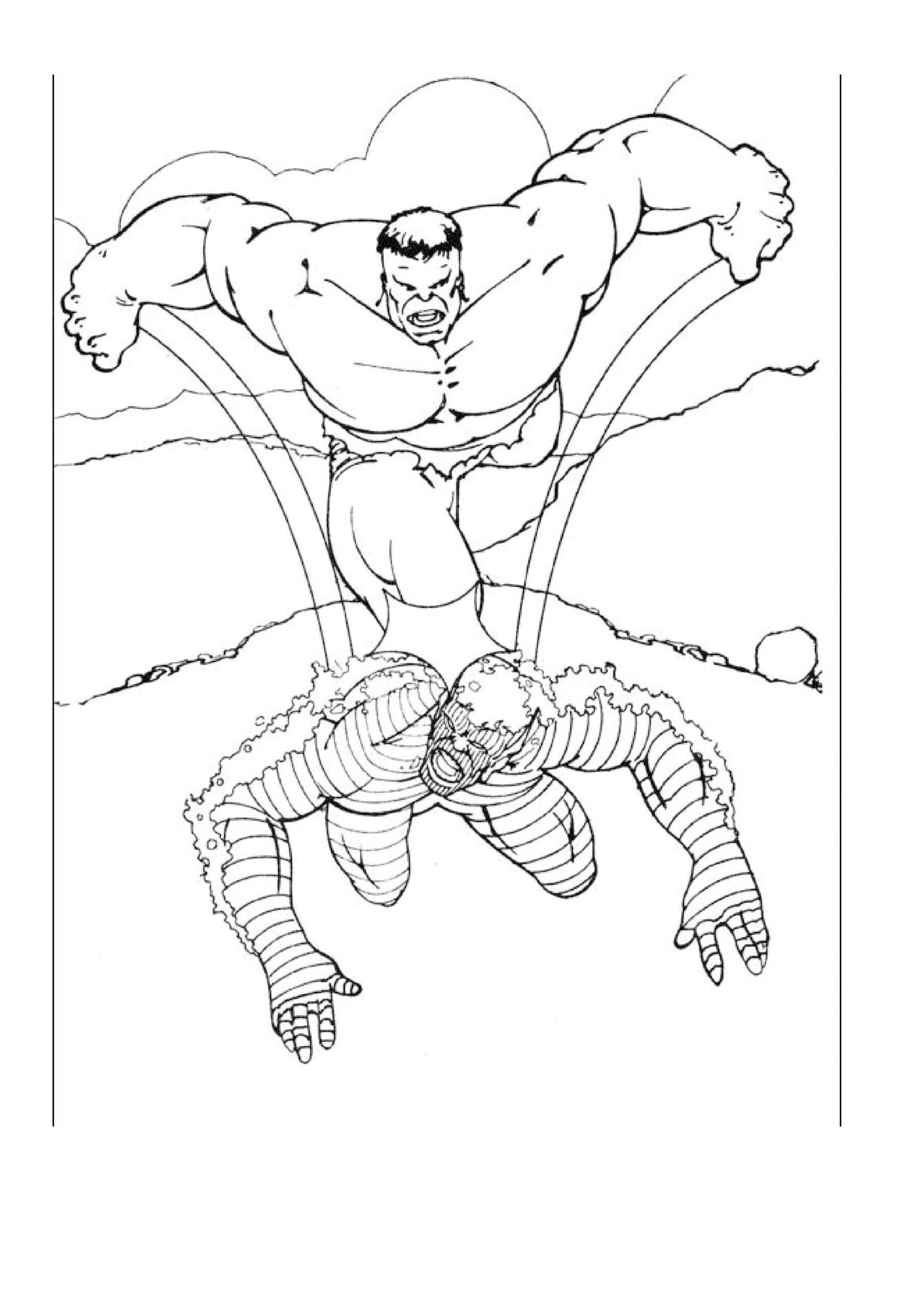 Bojanke Hulk se bori protiv neprijatelja