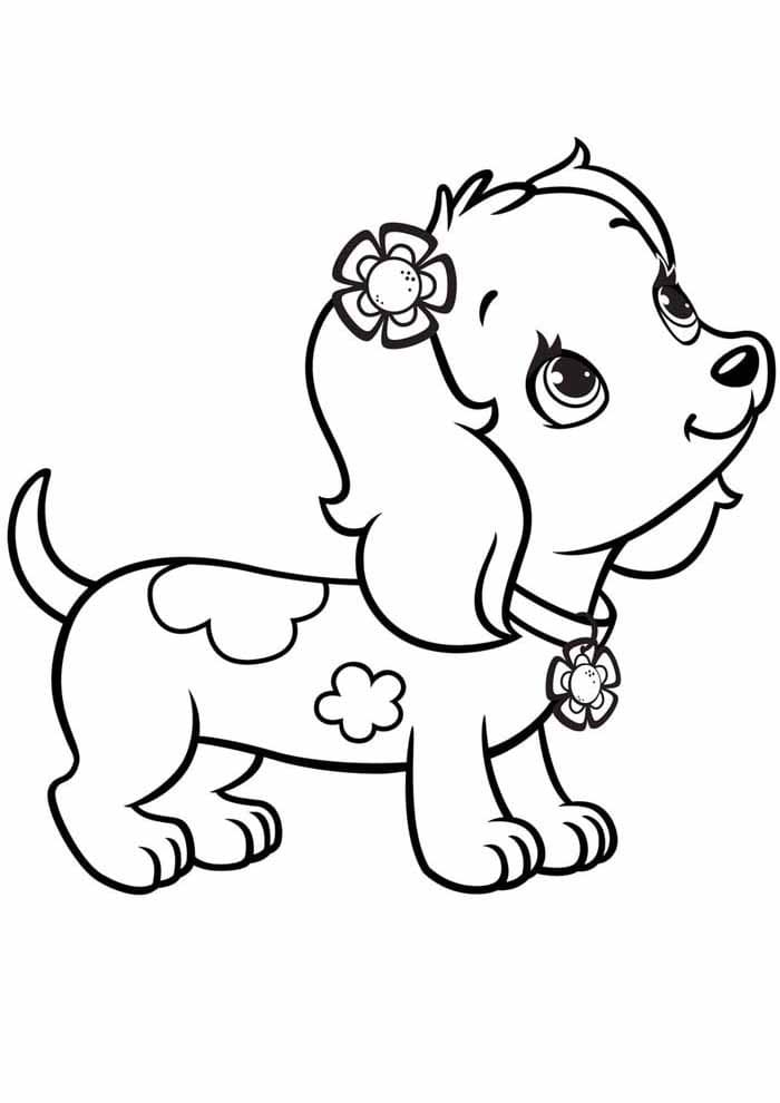 Jedan Slatki Pas coloring page