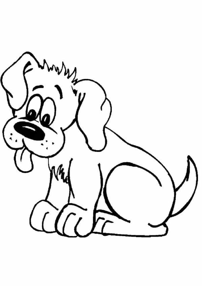 Jedan Smiješni Pas coloring page