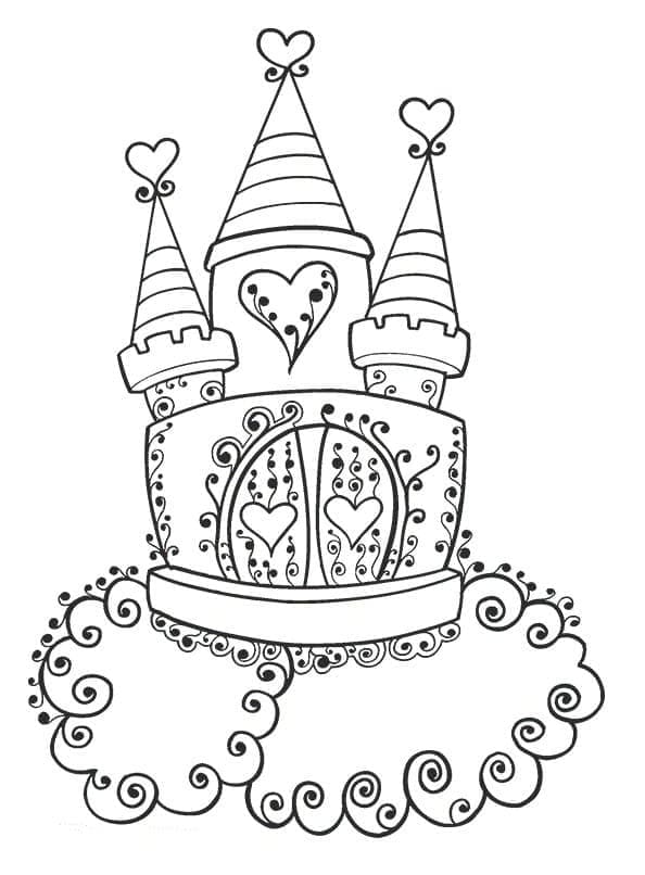 Bojanke Princezin Dvorac za ispis