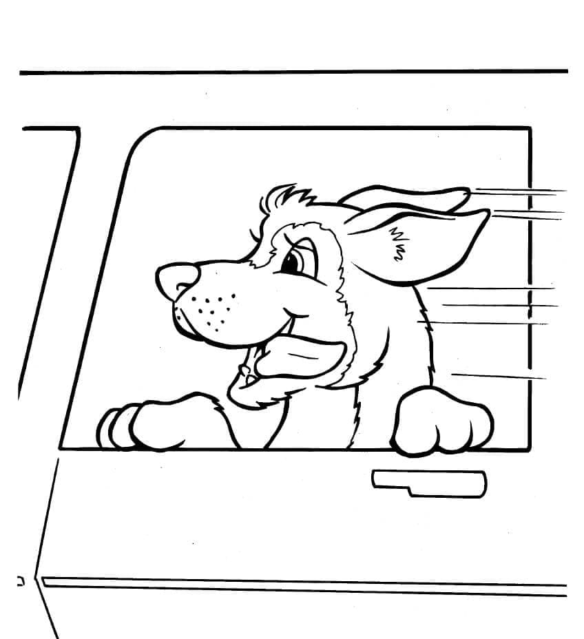 Sretan Pas coloring page