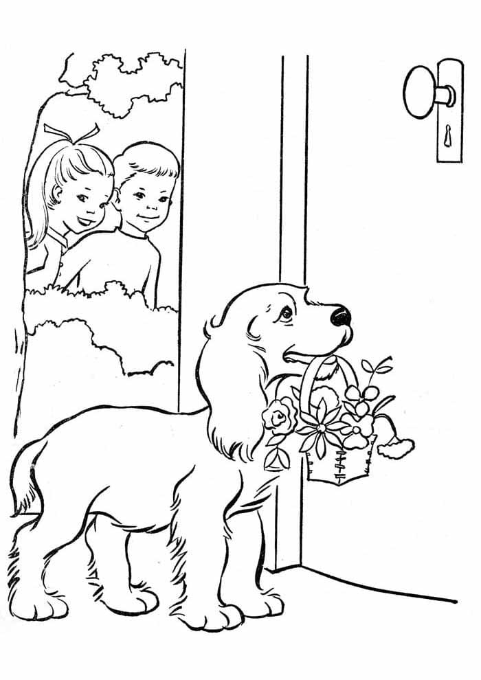 Vrlo Lijep Pas coloring page