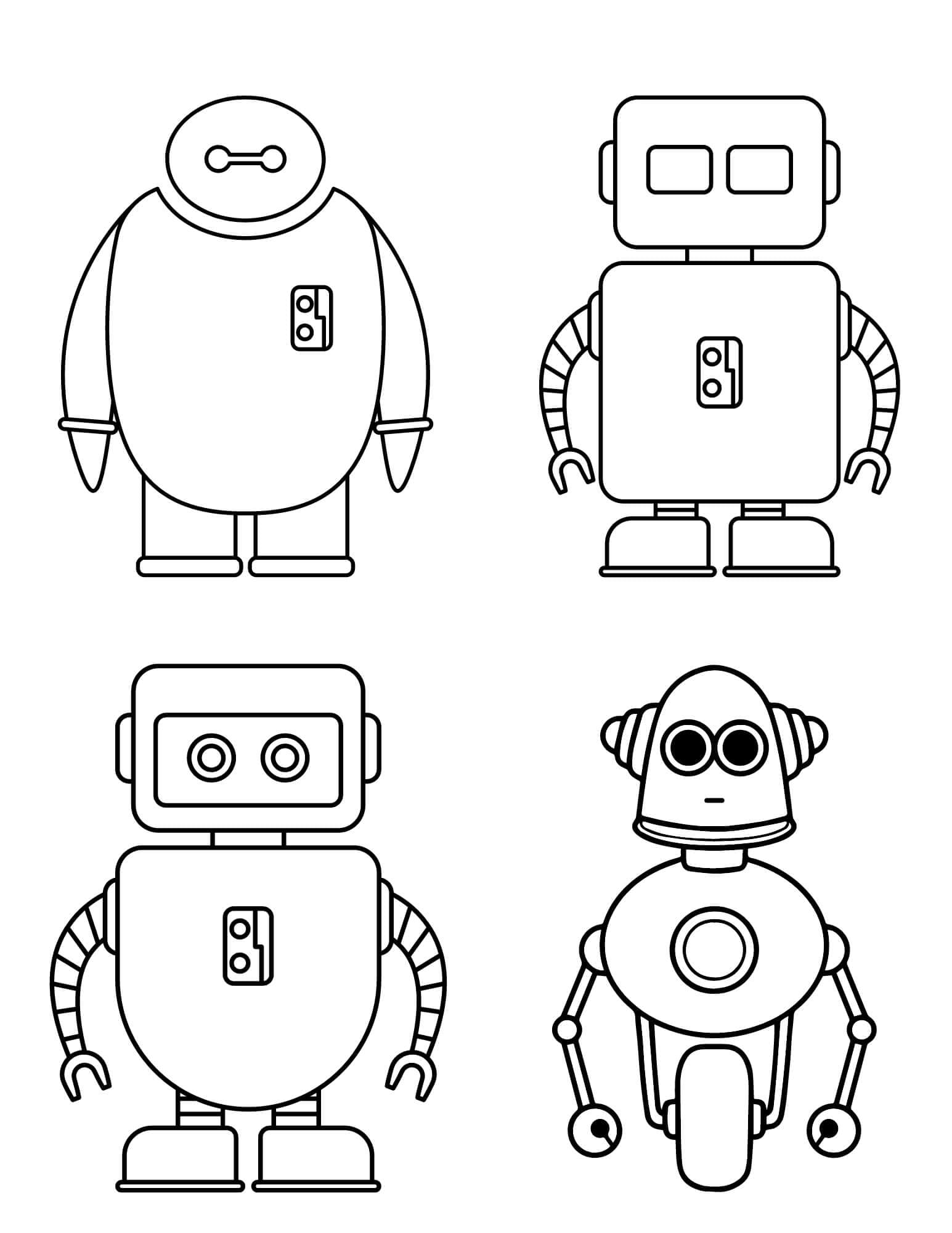Bojanke Četiri robota