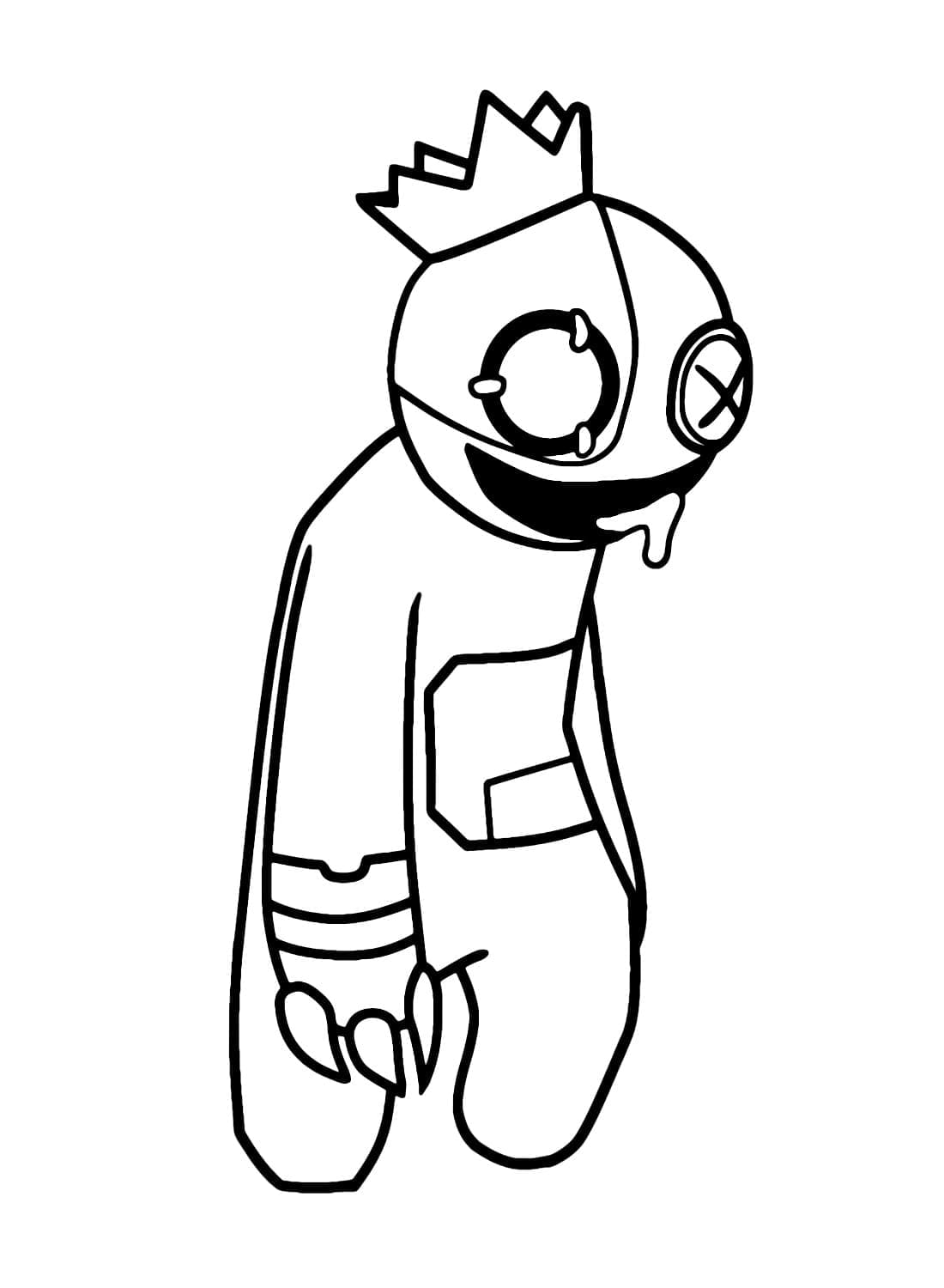 Bojanke Cyborg Blue Rainbow Friend