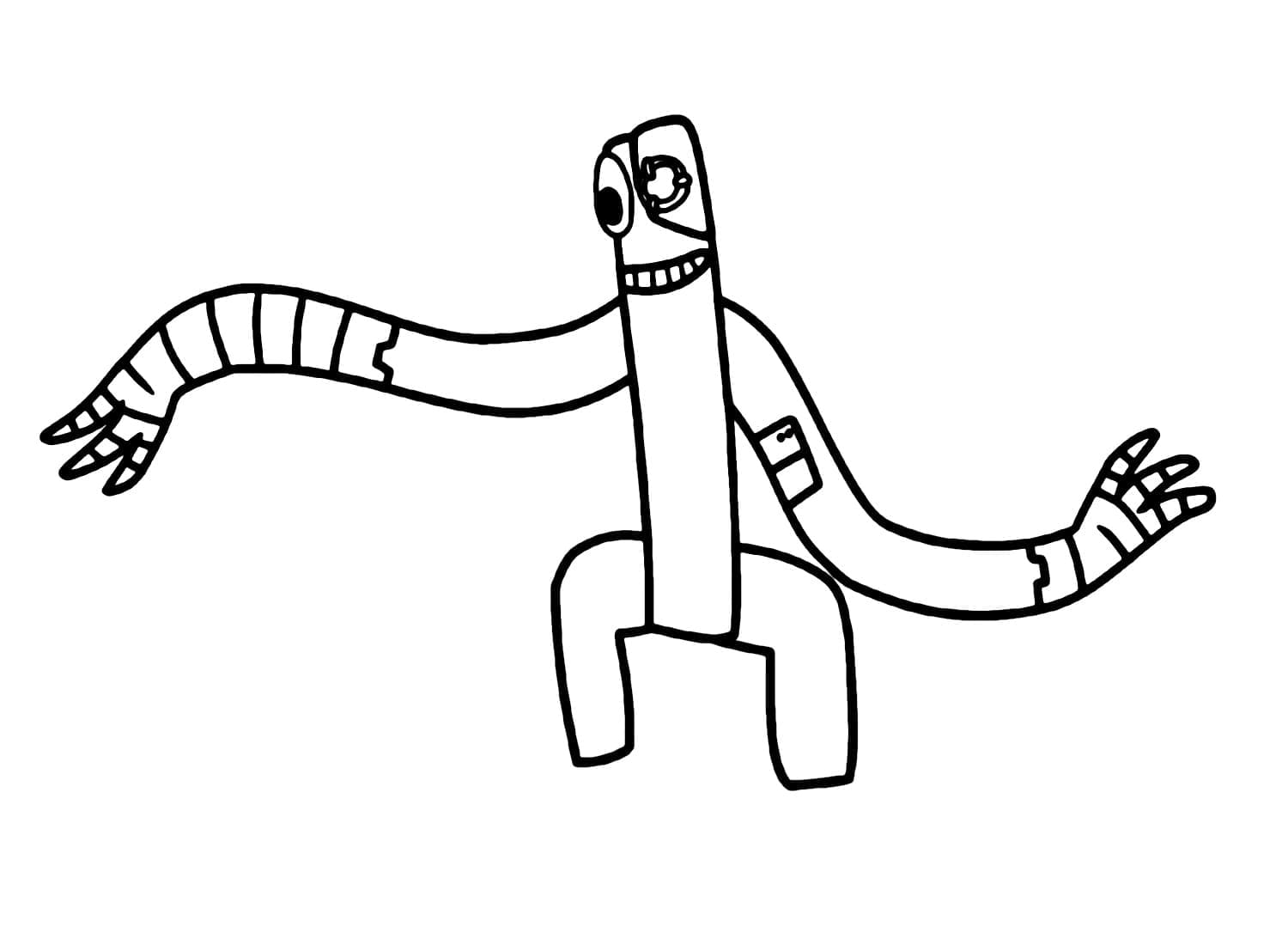 Bojanke Robot Green Rainbow Friend