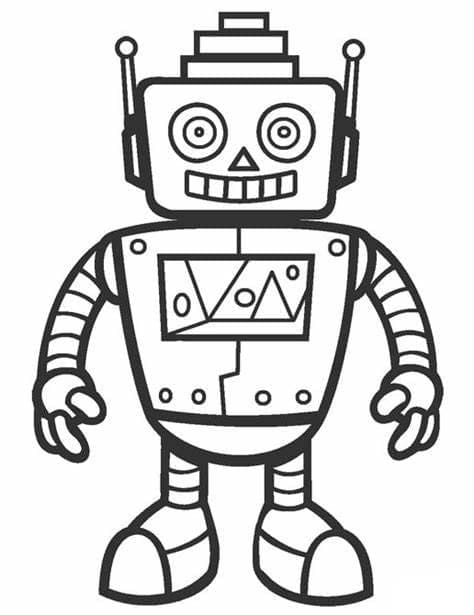 Bojanke Robot stoji