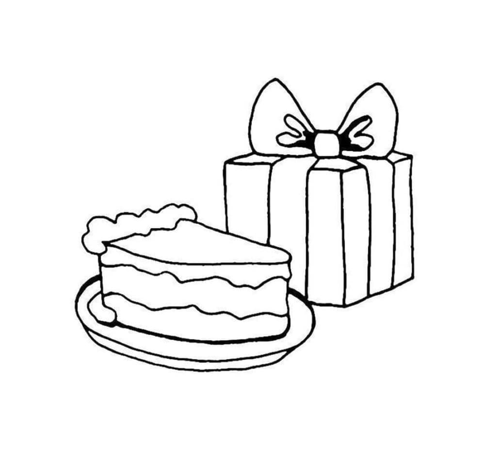 Bojanke Poklon i komad torte