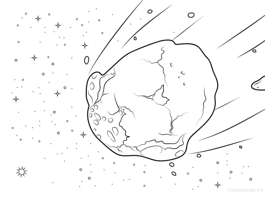 Bojanke Svemir koji pada meteor