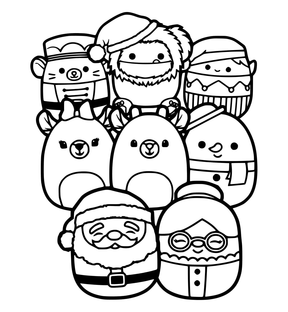 Bojanke Božićni Squishmallows
