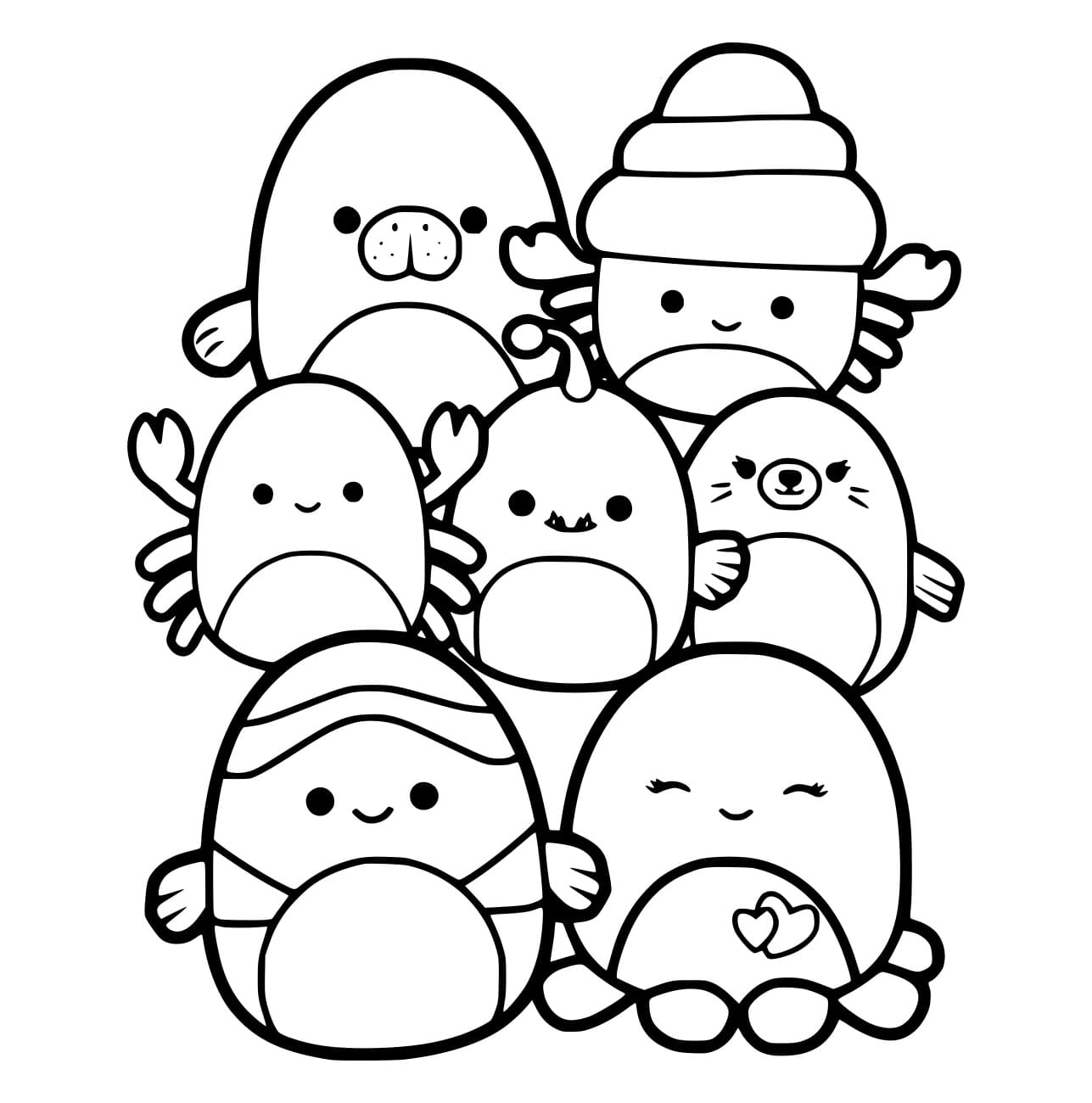 Bojanke Wasser Squishmallows