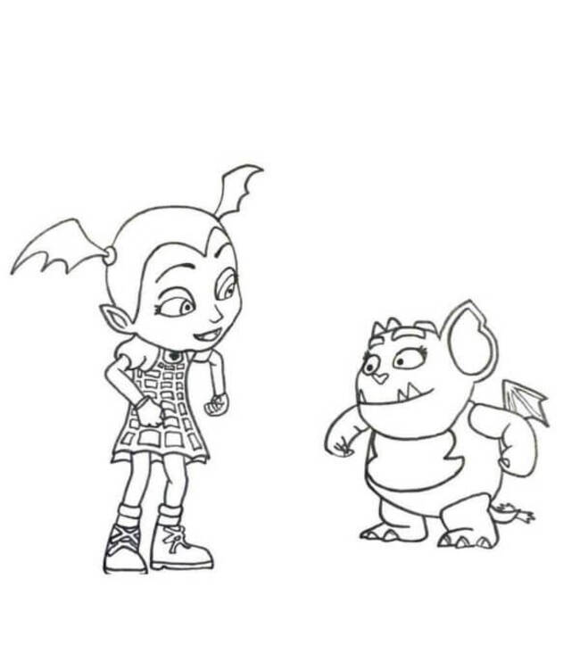Bojanke Gargojla Gregoria sa svojim prijateljem Vampirina