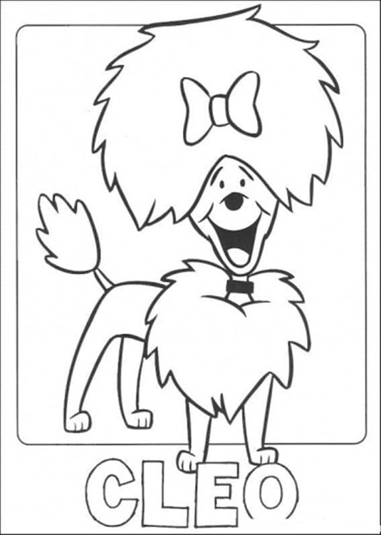 Bojanke Nacrtajte Cleo Diller iz Clifford