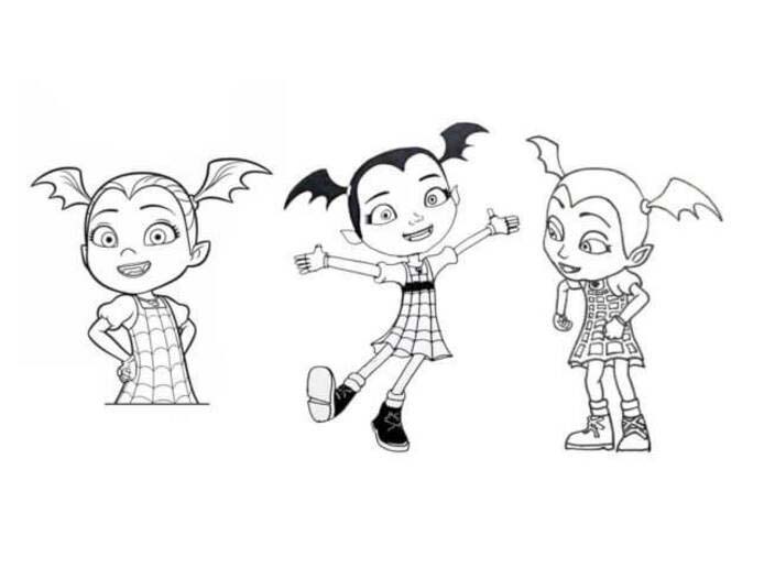 Bojanke Prekrasan Vampirina iz različitih kutova