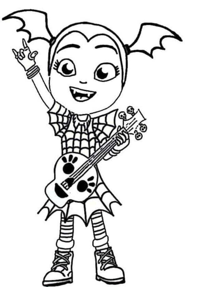 Bojanke Sviranje basa je vrlo jednostavno za Vampirina