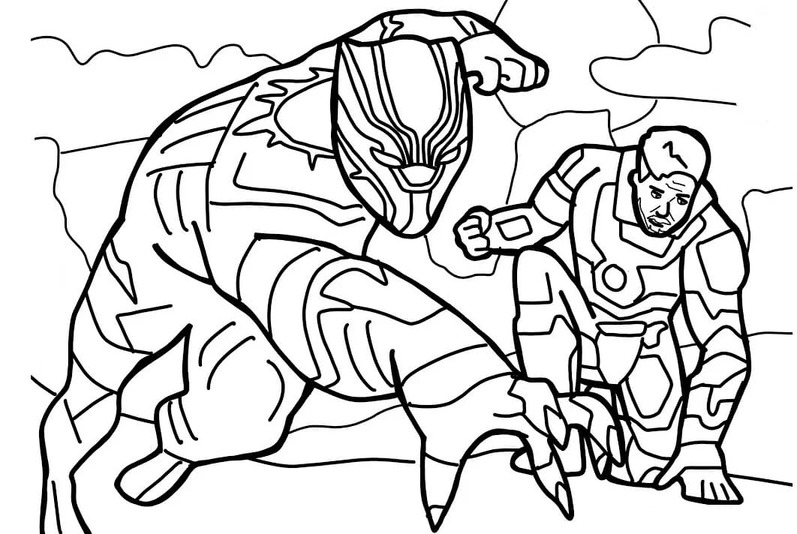 Besplatno Osvetnici coloring page