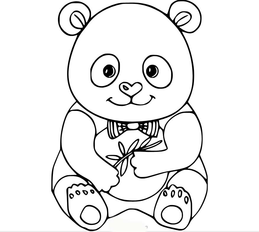 Bojanke Besplatno za ispis Panda