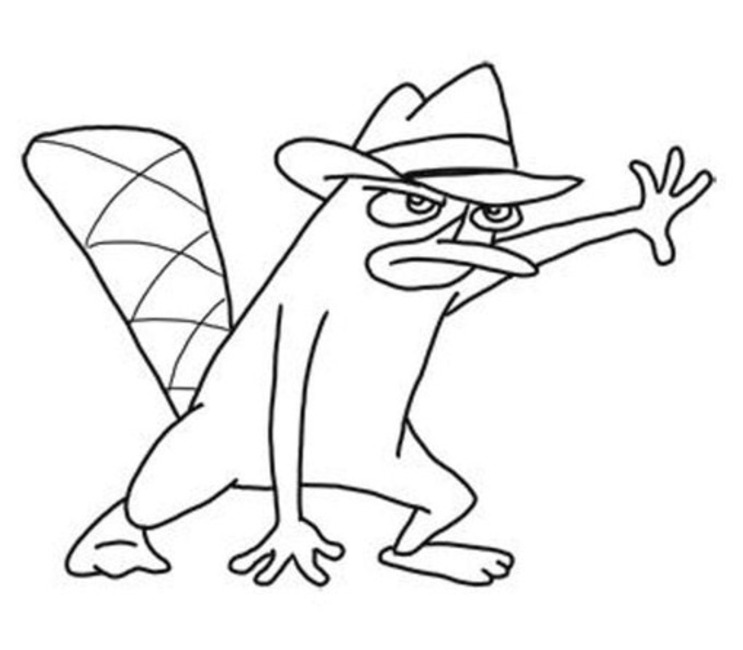 Bojanke Crtanje Agent P Phineas i Ferb