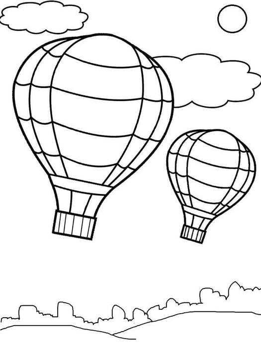 Bojanke Dva balon na vrući zrak