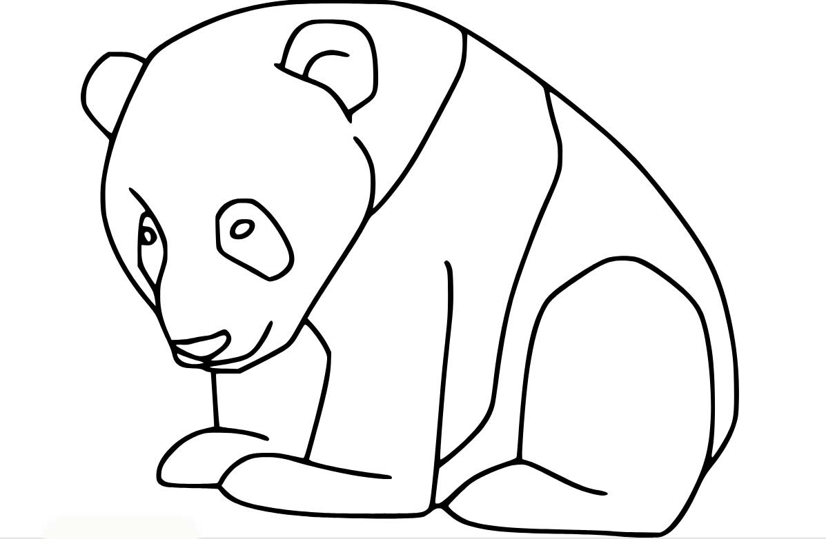 Bojanke Jednostavan panda