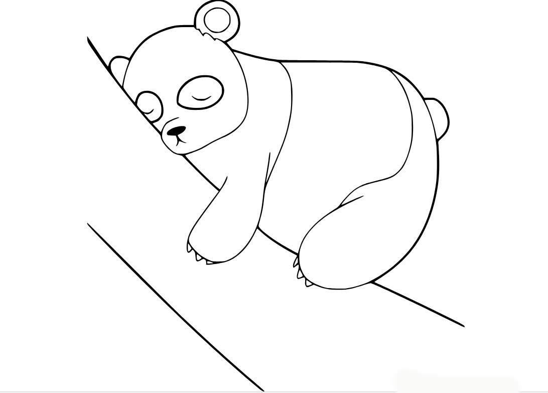 Bojanke Jednostavno panda