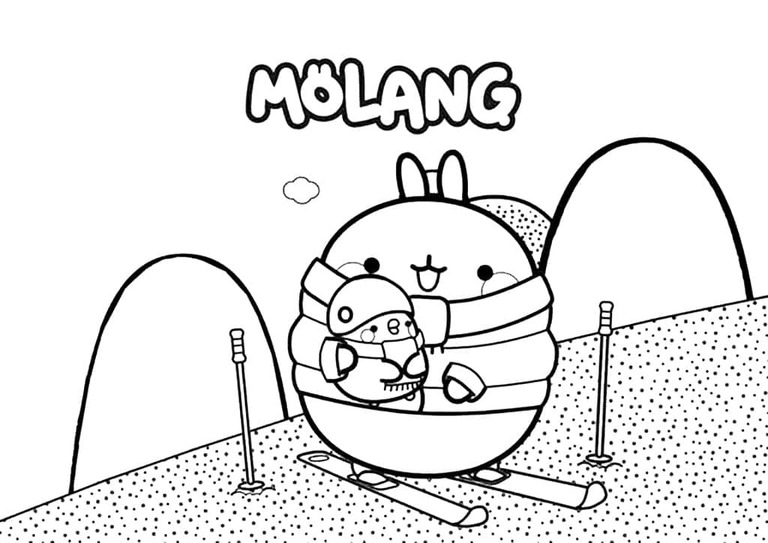 Bojanke Molang ispisivo za djecu