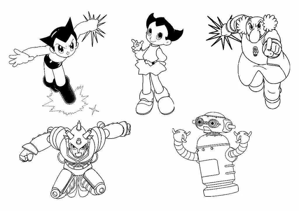 Bojanke Nacrtaj Astro Boy 11