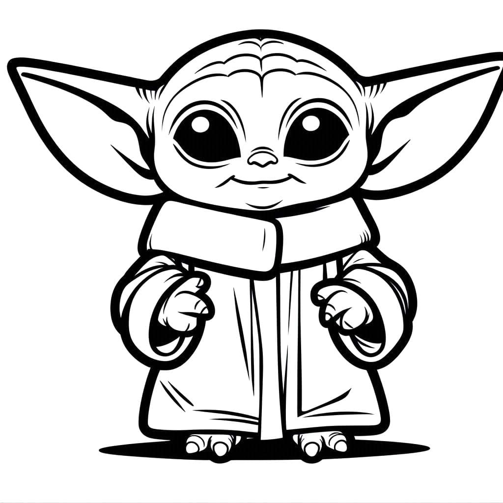 Bojanke Nacrtaj Baby Yoda 1
