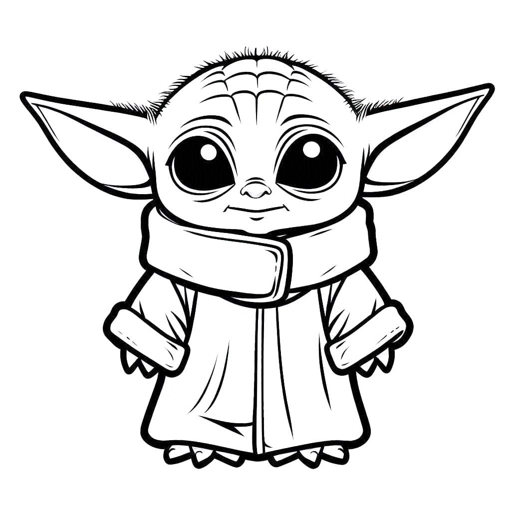 Bojanke Nacrtaj Baby Yoda 2