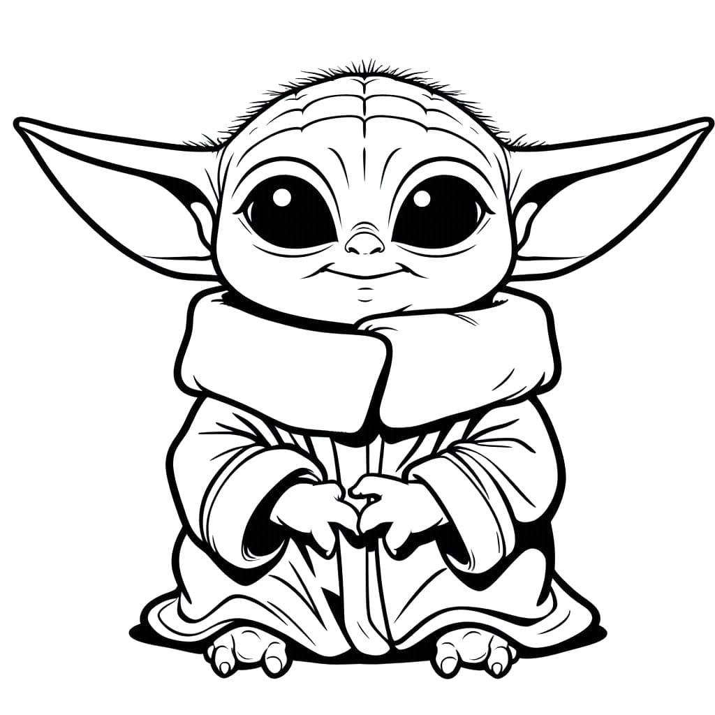 Bojanke Nacrtaj Baby Yoda 4
