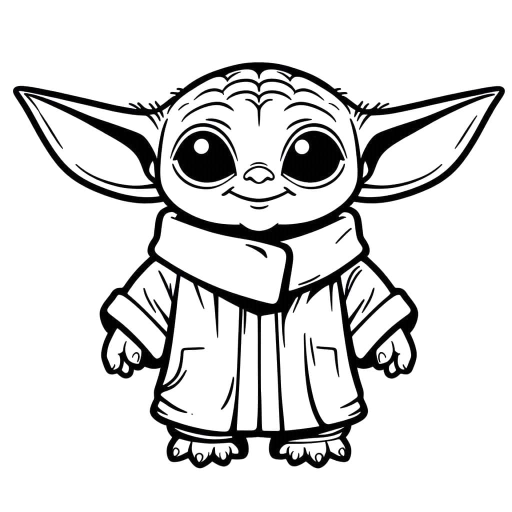Bojanke Nacrtaj Baby Yoda 5