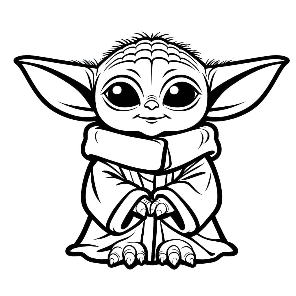 Bojanke Nacrtaj Baby Yoda 6