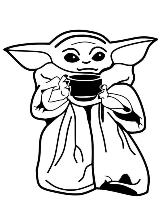 Bojanke Nacrtaj Baby Yoda besplatno