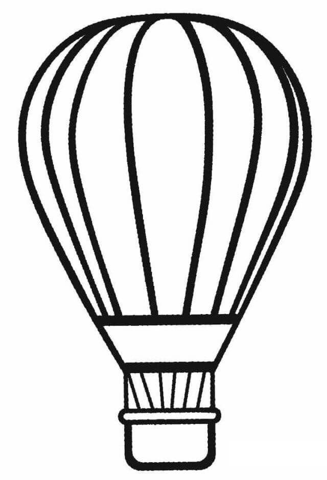 Bojanke Nacrtaj Balon Na Vrući Zrak