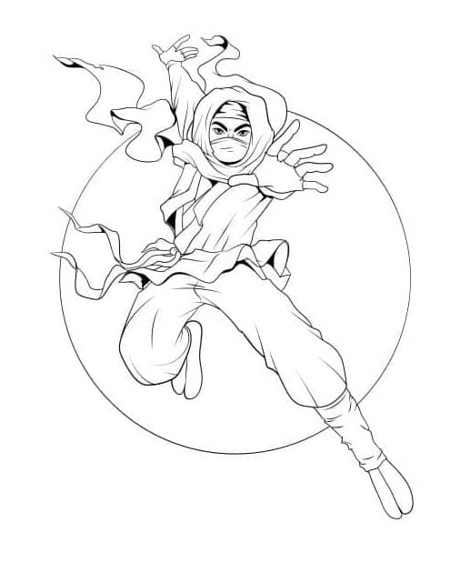 Bojanke Nacrtaj Chica Ninju