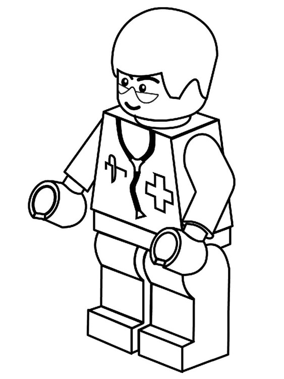 Nacrtaj Lego 10 coloring page