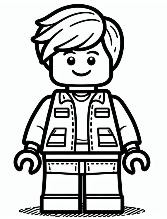 Nacrtaj Lego tisak coloring page