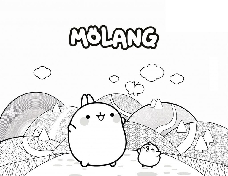 Bojanke Nacrtaj Molang lako