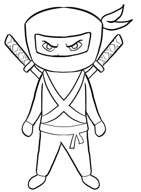 Bojanke Nacrtaj Ninja 11