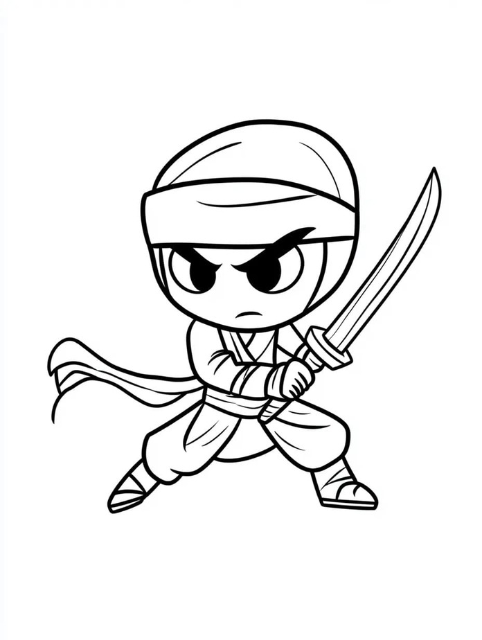 Bojanke Nacrtaj Ninja 2