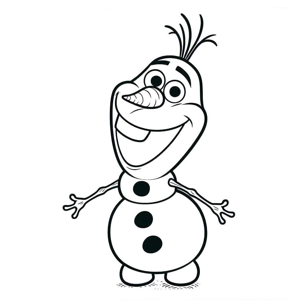 Bojanke Nacrtaj Olaf 1