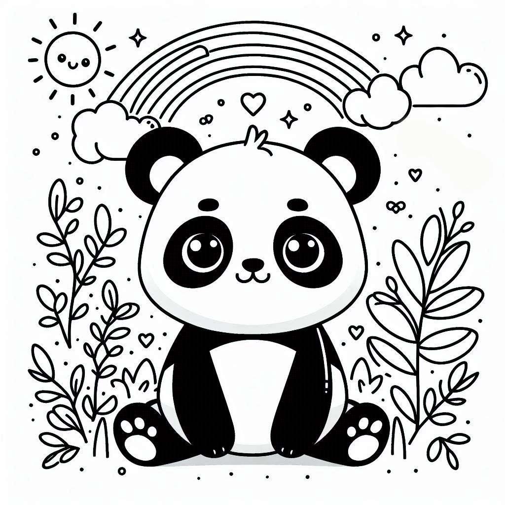 Bojanke Nacrtaj Panda 1